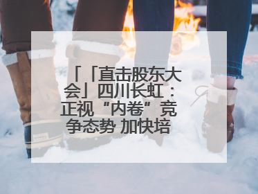 「直击股东大会」四川长虹：正视“内卷”竞争态势 加快培育发展新动能
