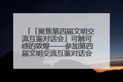 「聚焦第四届文明交流互鉴对话会」可触可感的敦煌——参加第四届文明交流互鉴对话会的外宾参观上元市集