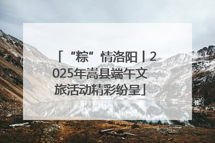 “粽”情洛阳丨2025年嵩县端午文旅活动精彩纷呈