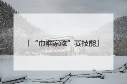 “巾帼家政”赛技能