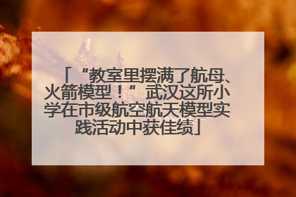“教室里摆满了航母、火箭模型！”武汉这所小学在市级航空航天模型实践活动中获佳绩