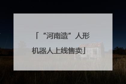 “河南造”人形机器人上线售卖