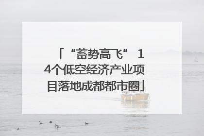 “蓄势高飞” 14个低空经济产业项目落地成都都市圈