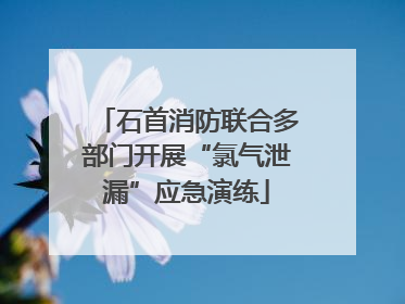 石首消防联合多部门开展“氯气泄漏”应急演练