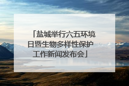盐城举行六五环境日暨生物多样性保护工作新闻发布会