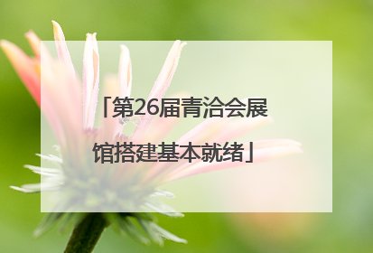 第26届青洽会展馆搭建基本就绪