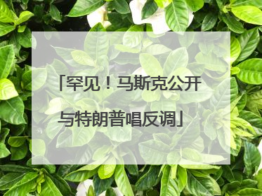 罕见！马斯克公开与特朗普唱反调
