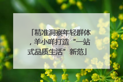 精准洞察年轻群体，羊小咩打造“一站式品质生活”新范