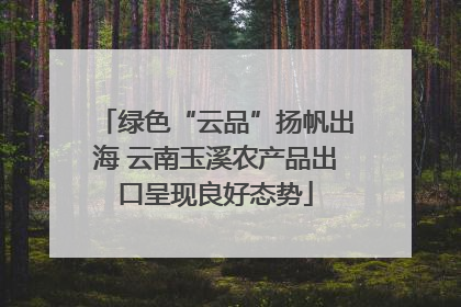 绿色“云品”扬帆出海 云南玉溪农产品出口呈现良好态势
