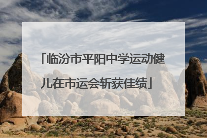 临汾市平阳中学运动健儿在市运会斩获佳绩