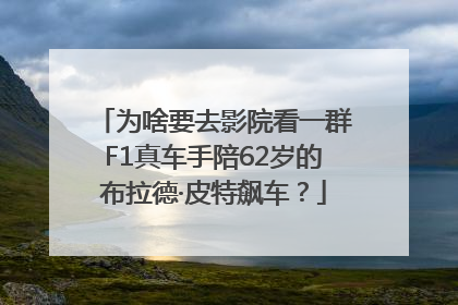 为啥要去影院看一群F1真车手陪62岁的布拉德·皮特飙车？