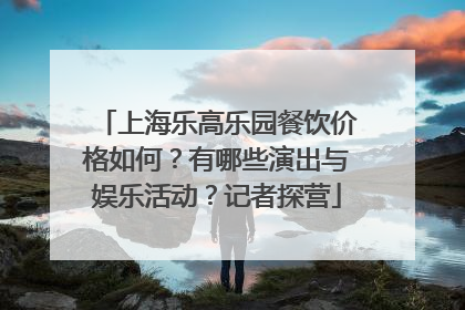 上海乐高乐园餐饮价格如何？有哪些演出与娱乐活动？记者探营