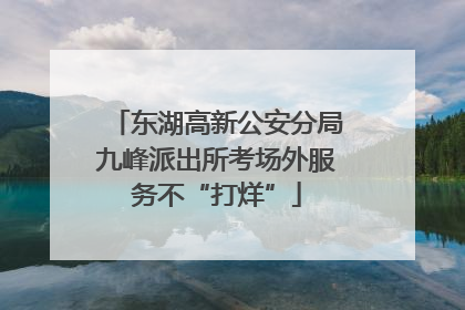 东湖高新公安分局九峰派出所考场外服务不“打烊”