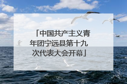 中国共产主义青年团宁远县第十九次代表大会开幕