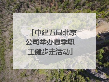中建五局北京公司举办夏季职工健步走活动