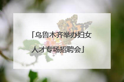 乌鲁木齐举办妇女人才专场招聘会