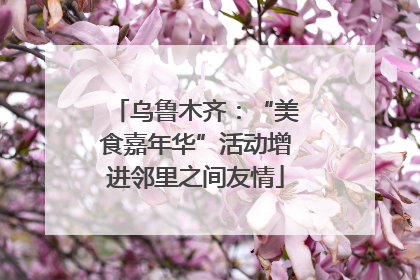 乌鲁木齐：“美食嘉年华”活动增进邻里之间友情