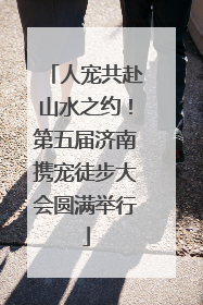 人宠共赴山水之约！第五届济南携宠徒步大会圆满举行