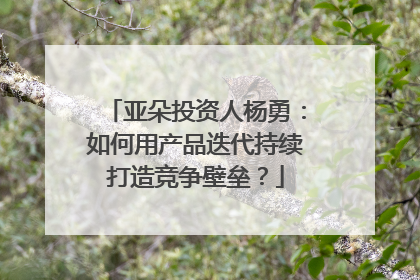 亚朵投资人杨勇：如何用产品迭代持续打造竞争壁垒？