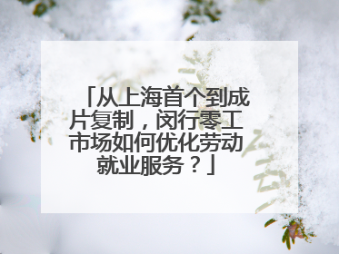 从上海首个到成片复制，闵行零工市场如何优化劳动就业服务？