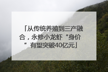 从传统养殖到三产融合，永修小龙虾“身价”有望突破40亿元