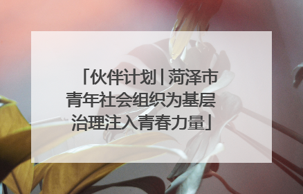 伙伴计划│菏泽市青年社会组织为基层治理注入青春力量
