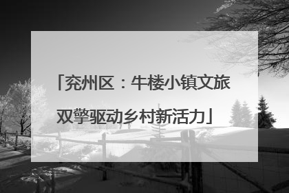 兖州区：牛楼小镇文旅双擎驱动乡村新活力