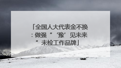 全国人大代表金不换：做强“‘豫’见未来”未检工作品牌
