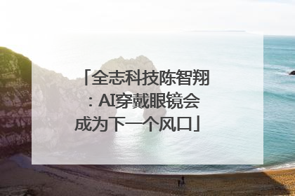 全志科技陈智翔：AI穿戴眼镜会成为下一个风口