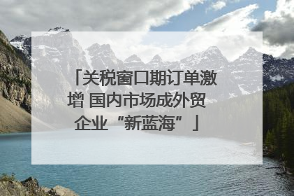 关税窗口期订单激增 国内市场成外贸企业“新蓝海”