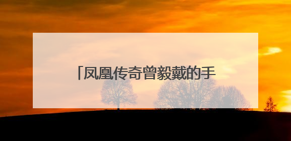凤凰传奇曾毅戴的手表引发争议，本人回应：我以为是块劳力士