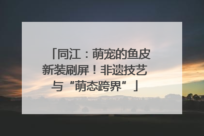 同江：萌宠的鱼皮新装刷屏！非遗技艺与“萌态跨界”