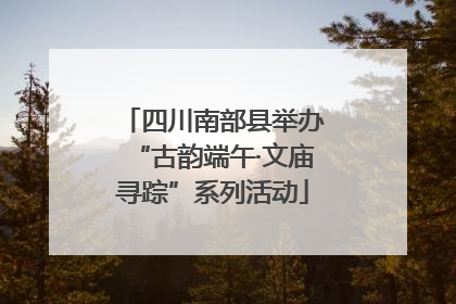 四川南部县举办“古韵端午·文庙寻踪”系列活动