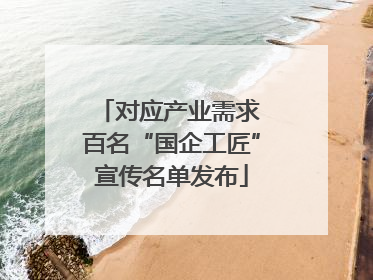 对应产业需求 百名“国企工匠”宣传名单发布