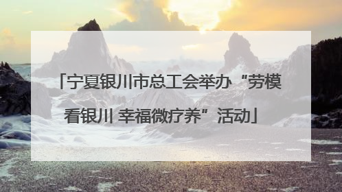宁夏银川市总工会举办“劳模看银川 幸福微疗养”活动