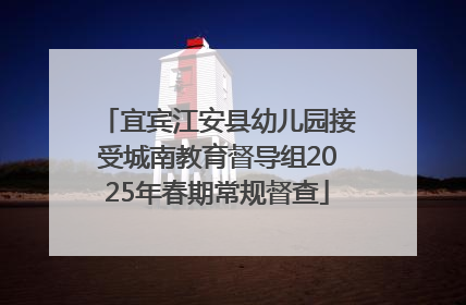 宜宾江安县幼儿园接受城南教育督导组2025年春期常规督查