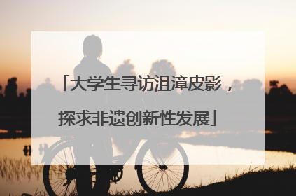 大学生寻访沮漳皮影，探求非遗创新性发展