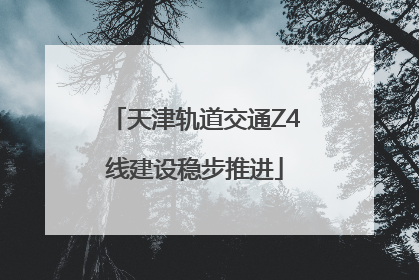 天津轨道交通Z4线建设稳步推进