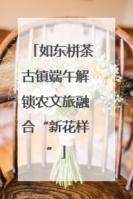 如东栟茶古镇端午解锁农文旅融合“新花样”