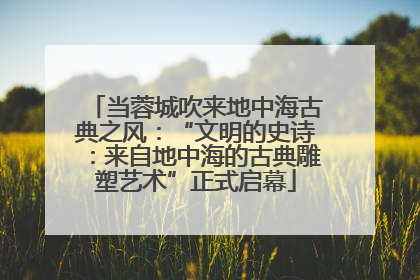 当蓉城吹来地中海古典之风：“文明的史诗：来自地中海的古典雕塑艺术”正式启幕