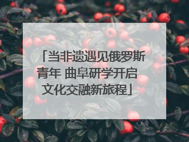 当非遗遇见俄罗斯青年 曲阜研学开启文化交融新旅程