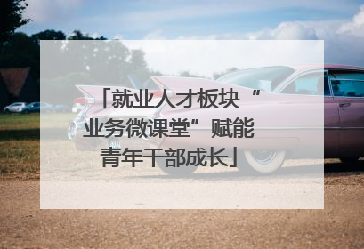 就业人才板块“业务微课堂”赋能青年干部成长