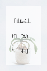 山居上柏 “幼”一村