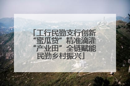 工行民勤支行创新“蜜瓜贷”精准滴灌“产业田”全链赋能民勤乡村振兴