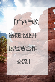 广西与埃塞俄比亚开展经贸合作交流
