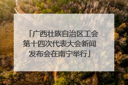 广西壮族自治区工会第十四次代表大会新闻发布会在南宁举行