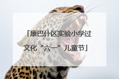 康巴什区实验小学过文化“六一”儿童节
