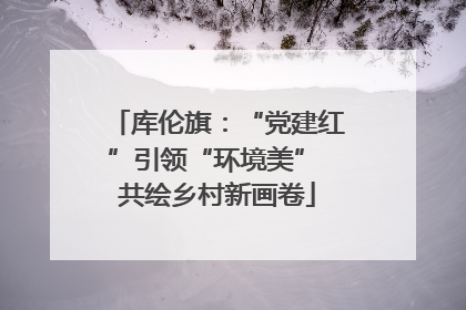 库伦旗：“党建红”引领“环境美” 共绘乡村新画卷