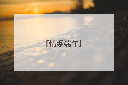 情系端午