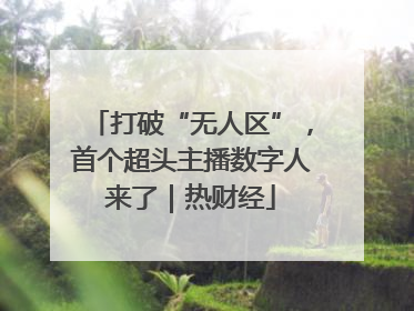 打破“无人区”，首个超头主播数字人来了｜热财经